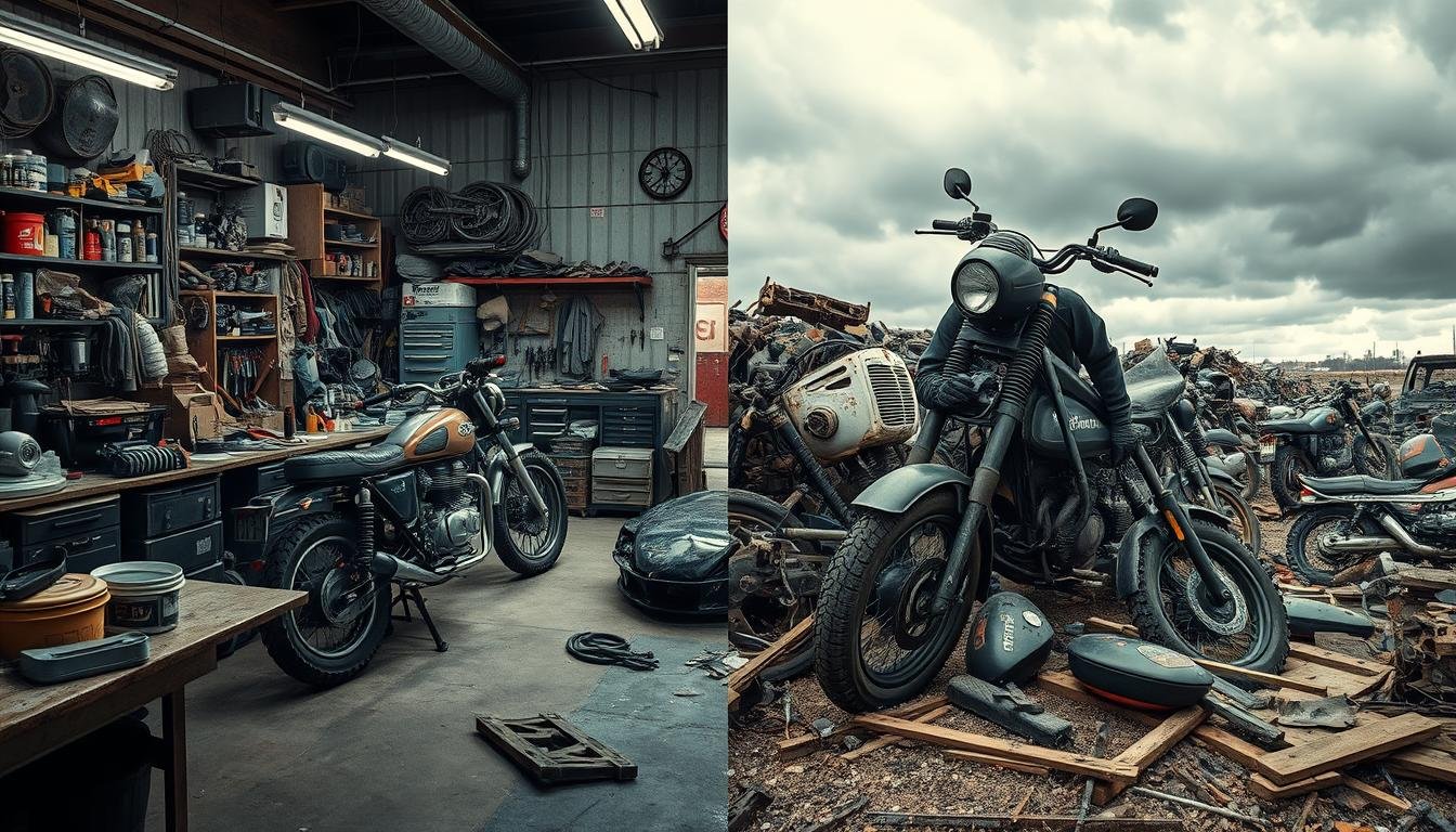 Motorbike Repairs vs. Wrecking