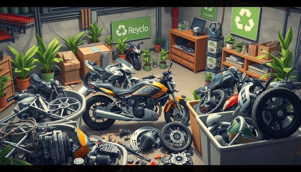 Motorcycle recycling process