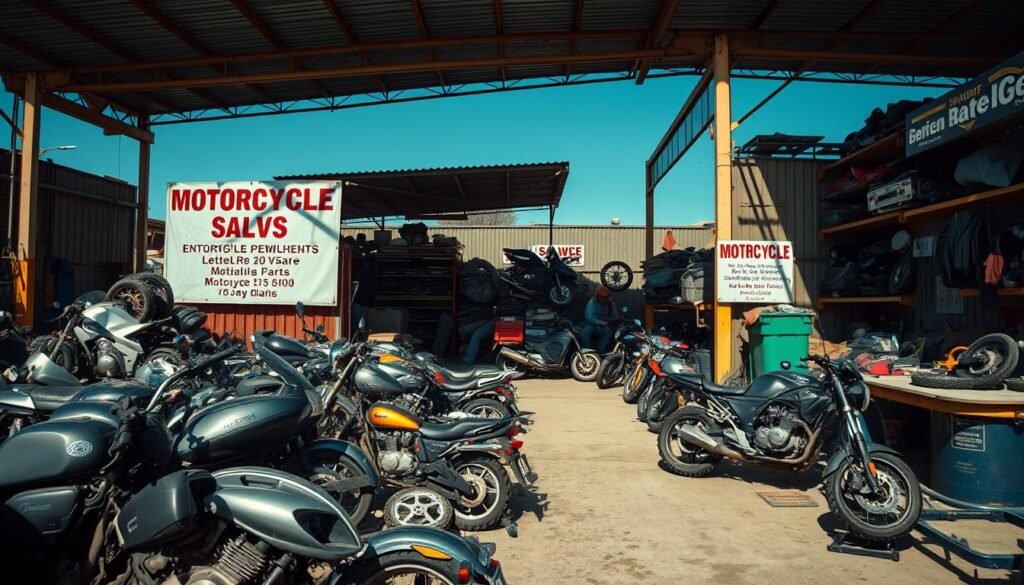 Motorcycle salvage yards legal requirements