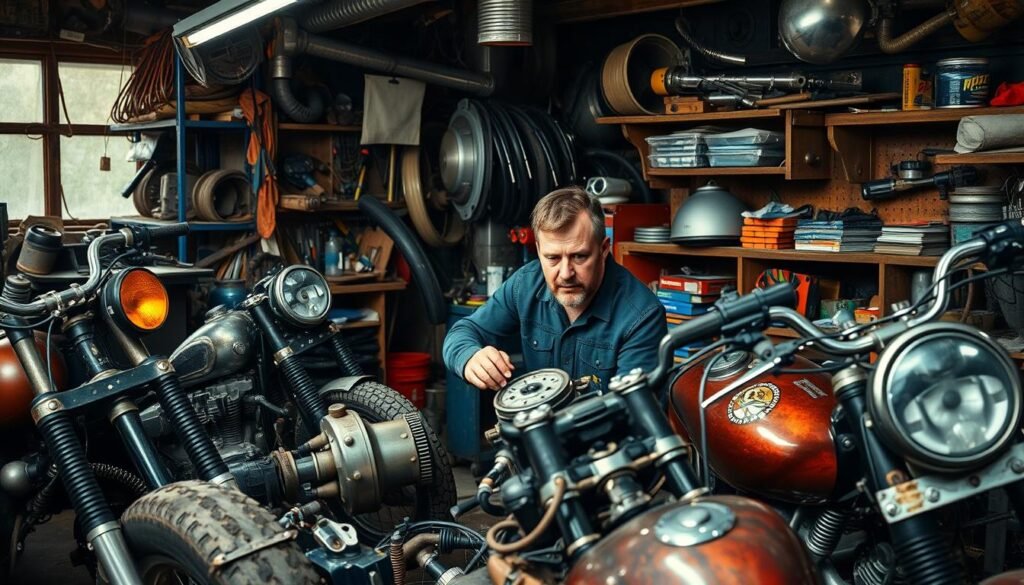 Motorcycle wrecker inspection process