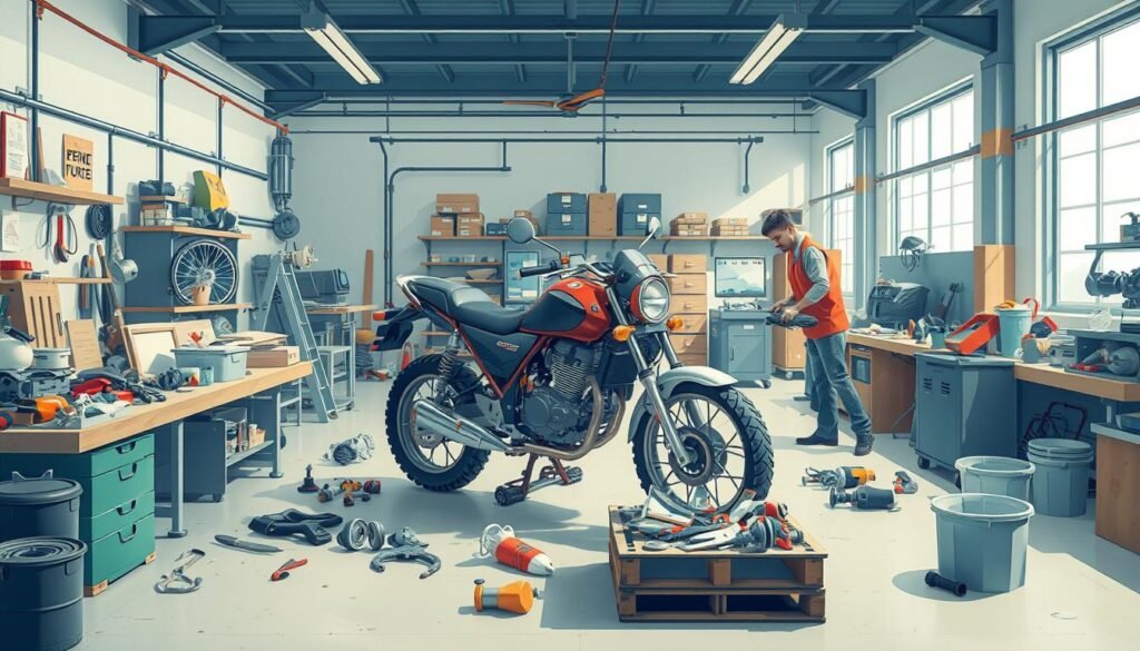 Motorcycle recycling process