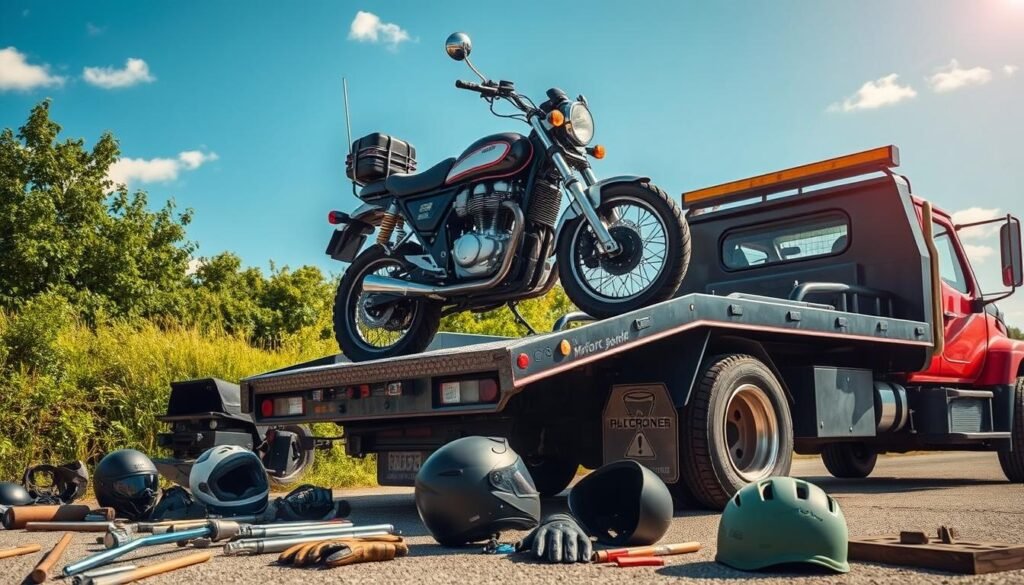 Motorcycle wreck removals service